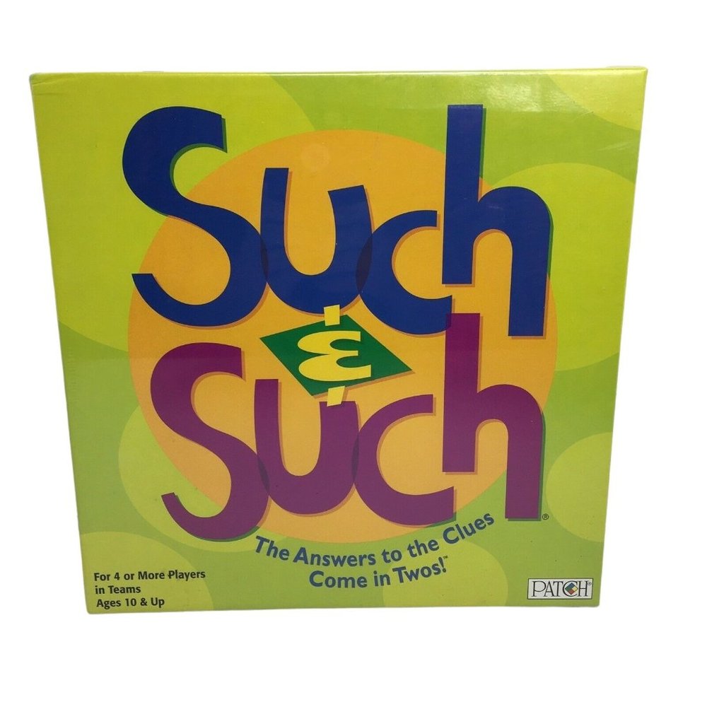 Such And Such Board Game Patch Products 2005 Answers To Clues Comes In Twos New
